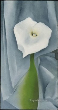 ジョージア・オキーフ Painting - グレーのカラー リリー ジョージア オキーフ アメリカのモダニズム 精密主義